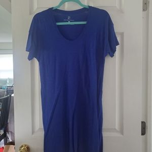 NY&C XS Royal Blue T Shirt Dress